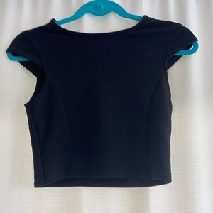 Sally Miller girls black top size 12 (L)